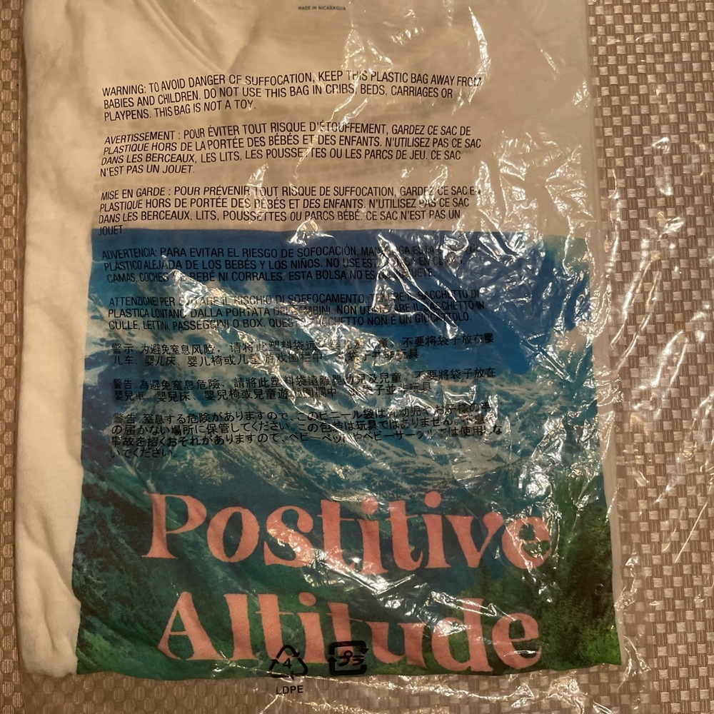 NWT Old Navy Short-Sleeve Logo Graphic T-Shirt “POSITIVE ATTITUDE X - LARGE - Picture 6 of 9